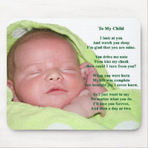 To my child newborn sleep Mousepad