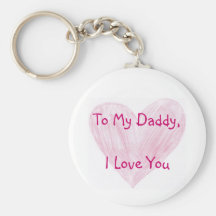 To My Daddy Keychain