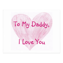 To My Daddy Postcards