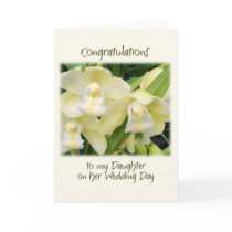 To my daughter on her wedding day cards