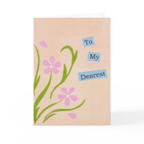 To My Dearest Romantic Card