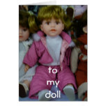 "TO MY DOLL/MY BEST FRIEND/LOVE YOU" CARD