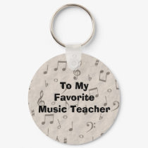 To My Favorite Music Teacher keychains by TheStampStore To My Favorite Music Teacher keychains