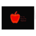 to my favorite teacher cards