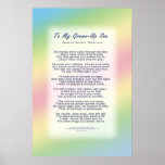 To My Grown-Up Son Posters