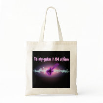 To My Guitar, I AM a Hero bags by haybourne To My Guitar, I AM a Hero bags