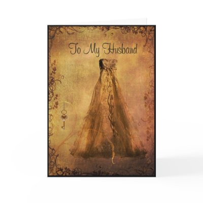 To my Husband on our Wedding Day Greeting Cards