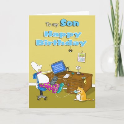 to my Son Happy Birthday Card by brendenhoward
