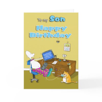 to my Son Happy Birthday Card by brendenhoward