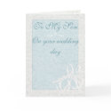 "To My Son" Wedding Card