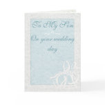 "To My Son" Wedding Card
