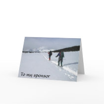 To my sponsor thank you cards