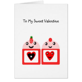 To My Sweet Valentine Greeting Card