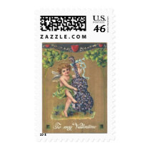 To My Valentine Cherub Vintage Valentine postage by vintagegiftmall To My Valentine Cherub Vintage Valentine postage