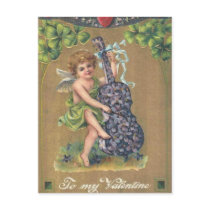 To My Valentine Cherub Vintage Valentine postcards