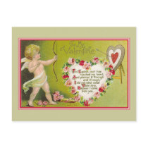 To My Valentine Cupids Dart Post Cards