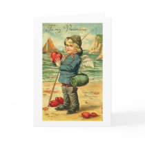 To My Valentine Fishing for Hearts Greeting Cards