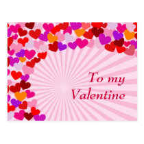 "To my Valentine" postcard postcards
