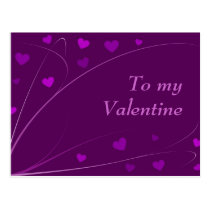 "To my Valentine" postcard postcards