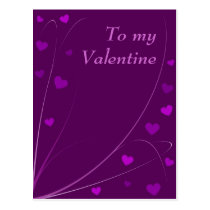"To my Valentine" postcard postcards