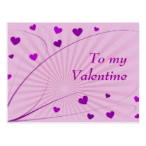 "To my Valentine" postcard postcards