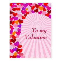 "To my Valentine" postcard postcards