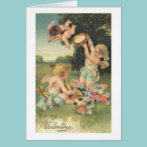 To My Valentine Sweet Cherubs cards