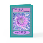 To My Wife - Happy 3rd Anniversary Card