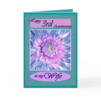 To My Wife - Happy 3rd Anniversary cards