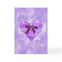 to my wife with love cards