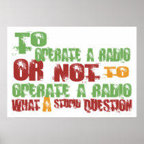 To Operate a Radio Poster