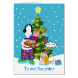 To our Daughter merry christmas Greeting Card