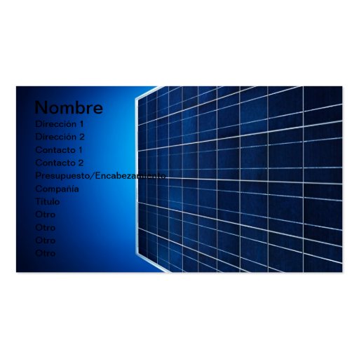 TO PAVE ENERGY BUSINESS CARD TEMPLATES (front side)