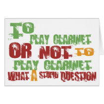To Play Clarinet Cards