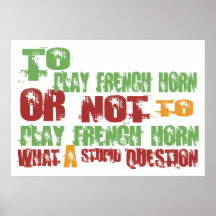 To Play French Horn Print