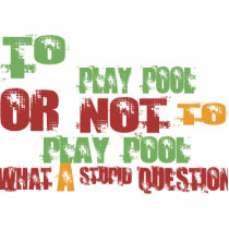 To Play Pool photo sculptures