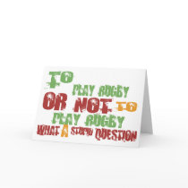 To Play Rugby Cards