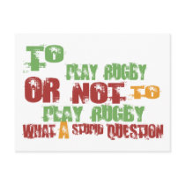 To Play Rugby Postcards