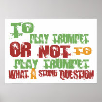 To Play Trumpet Print
