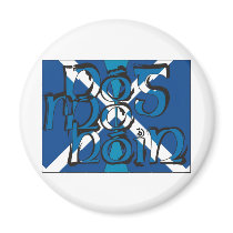 To Pog mA hone with SCO table flag Refrigerator Magnet
