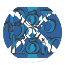To Pog mA hone with SCO table flag Round Stickers