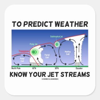 To Predict Weather Know Your Jet Streams Stickers