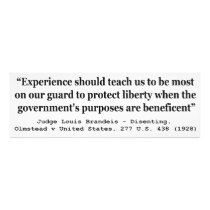 To Protect Liberty Olmstead v United States Photo Print