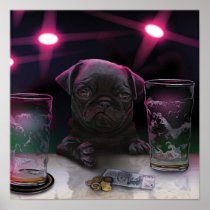 To Pug in a Pub Poster