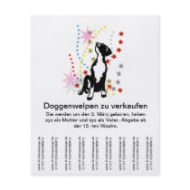 To sell Doggenwelpen? Custom Flyer
