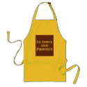 To Serve And Protect Gifts aprons by Cops_Shop To Serve And Protect Gifts aprons
