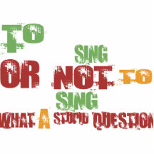 To Sing Acrylic Cut Outs