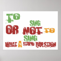 To Sing Poster