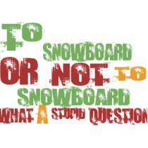To Snowboard photo sculptures