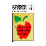 To Teach Is To Touch ALife Forever Postage Stamp
